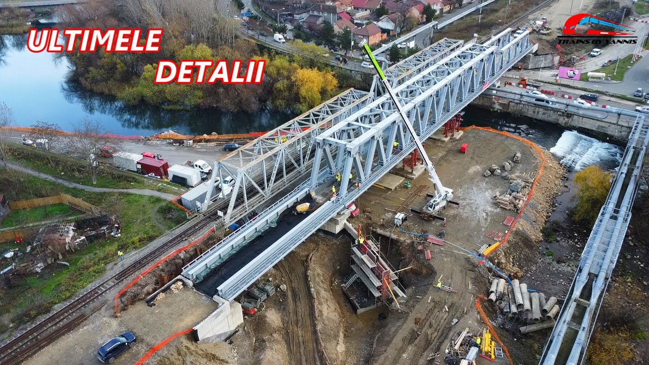 Lucrari la Noul Pod Peste Crisul Repede/Ultimele Detalii -Lucrari de Electrificare-04 Decembrie 2025