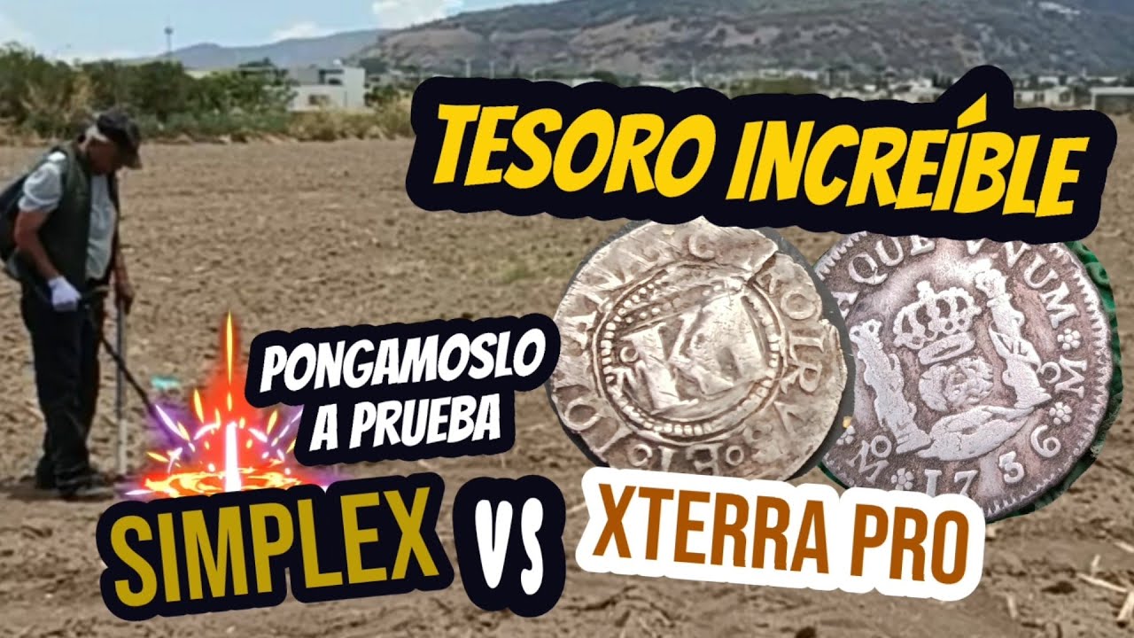 Buscando TESOROS ENCONTR&Eacute; MONEDAS ANTIGUAS con SIMPLEX PLUS vs XTERRA PRO 