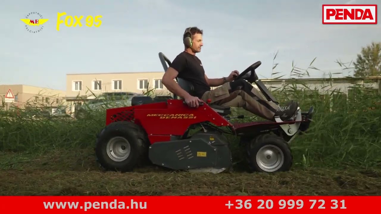BENASSI FOX 95 2WD VÍZSZINTES TENGELYŰ FELÜLŐS SZÁRZÚZÓ FŰNYÍRÓ