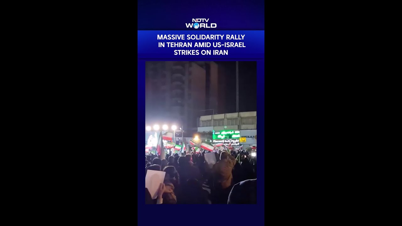 Massive Solidarity Rally In Tehran Amid US-Israel Strikes On Iran