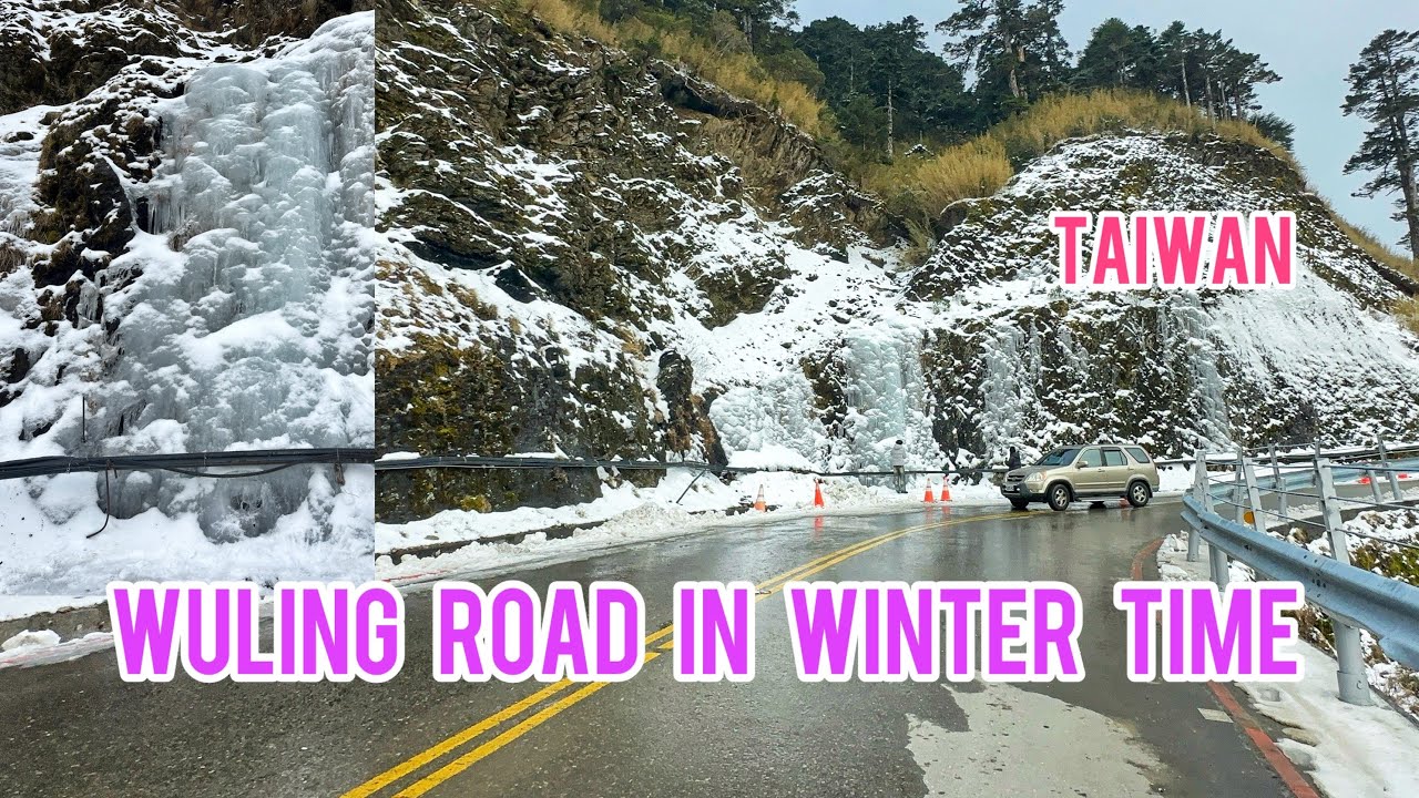 Wuling Road Covered in Snow – Stunning Winter Wonderland in Taiwan’s Highest Mountain Pass! ❄️🏔️