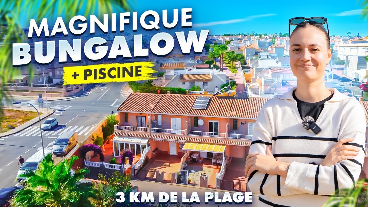 Immobilier Costa Blanca. Bungalow avec 3 chambres dans une urbanisation avec piscine