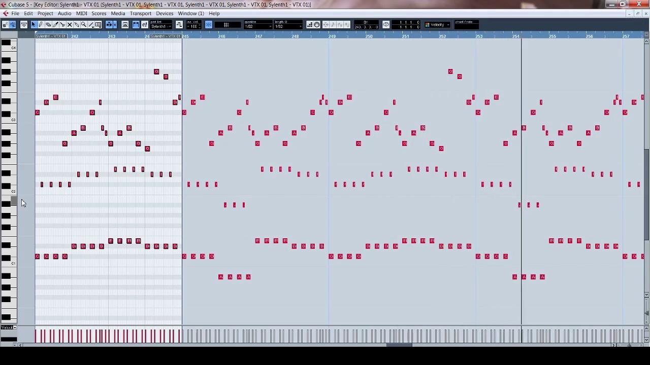 Making a hardstyle melody on cubase.
