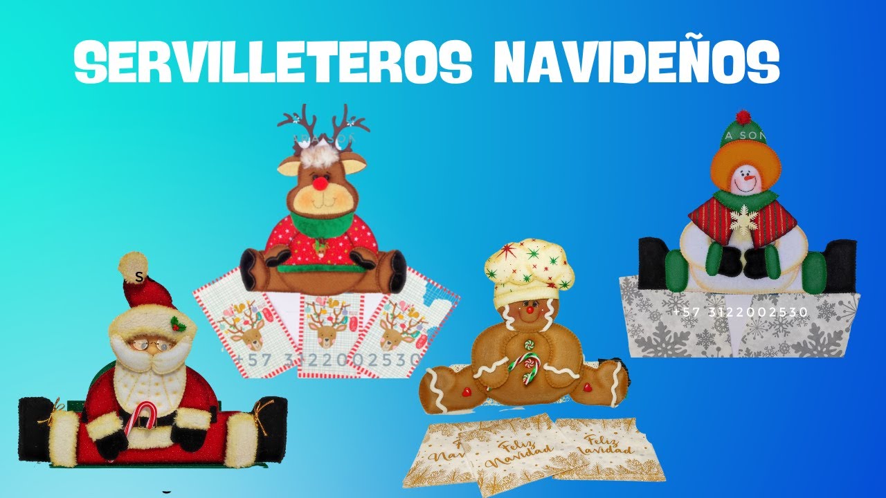 COMO HACER UN SERVILLETERO NAVIDEÑO