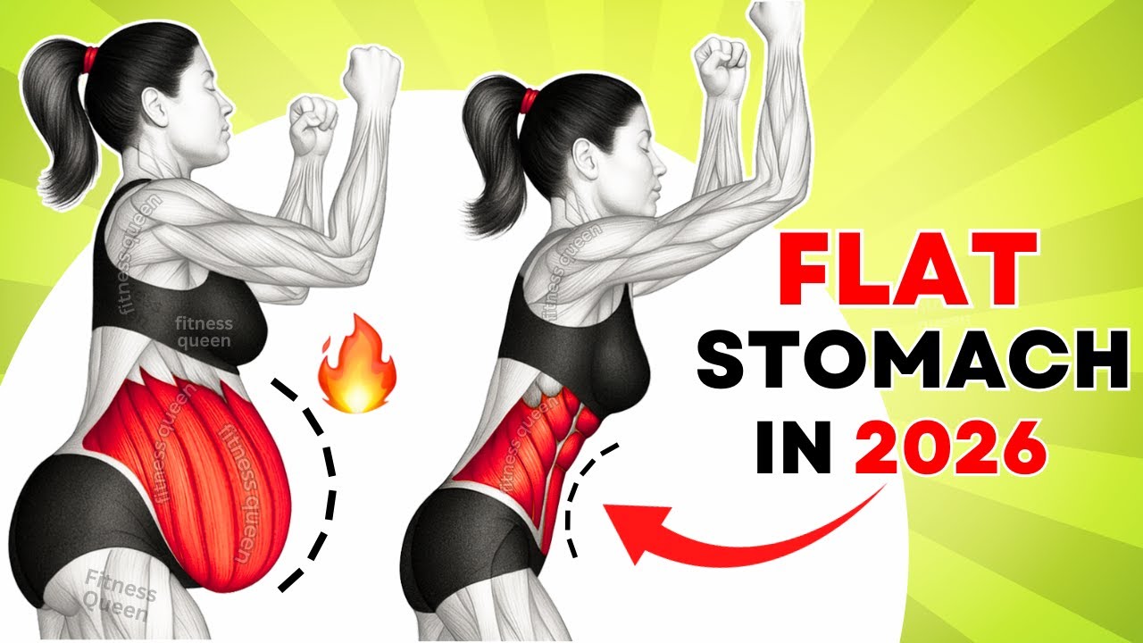 Over 50 ➜ Flat Stomach in 1 Week ➜ 30-Min Standing Abs Workout 🔥 Slim Down Belly Fat (No Equipment)