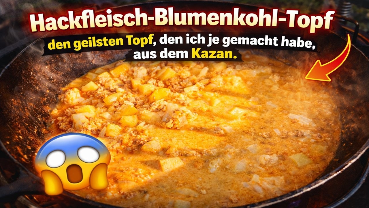 Blumenkohl Hack Topf aus dem Kazan - mega einfach und saulecker! | The BBQ BEAR