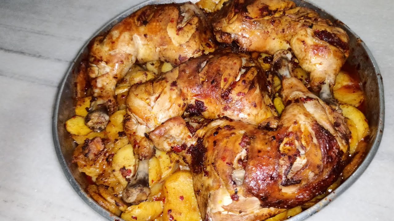 اطيب وصفه فخذ 🍗فروج على🥔 بطاطا 😋