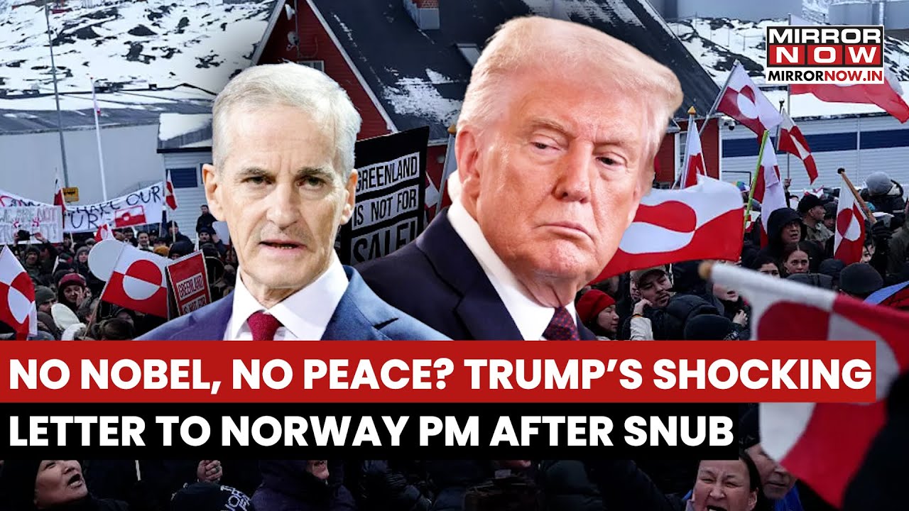 No Nobel, No Peace? Trump's Shocking Letter To Norway PM Jonas Gahr Store After Snub Says... | Watch