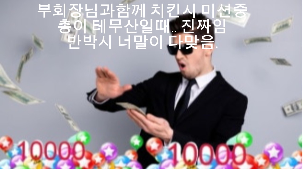 부회장님이랑 치킨미션중 총이 너무 안맞는다..충격