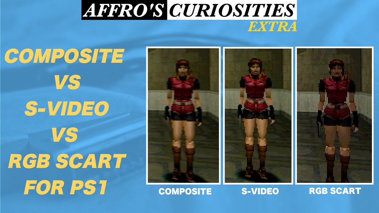 Is Composite WORTH IT For PS1 In 2024? (Composite Vs S-Video Vs RGB SCART) - Affro's Curiosities EX