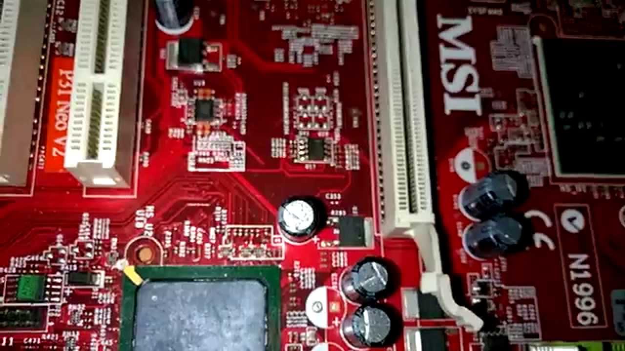 شرح فك بعض العناصر على اللوحة الام ، و طرق الفحص البصري الدقيق