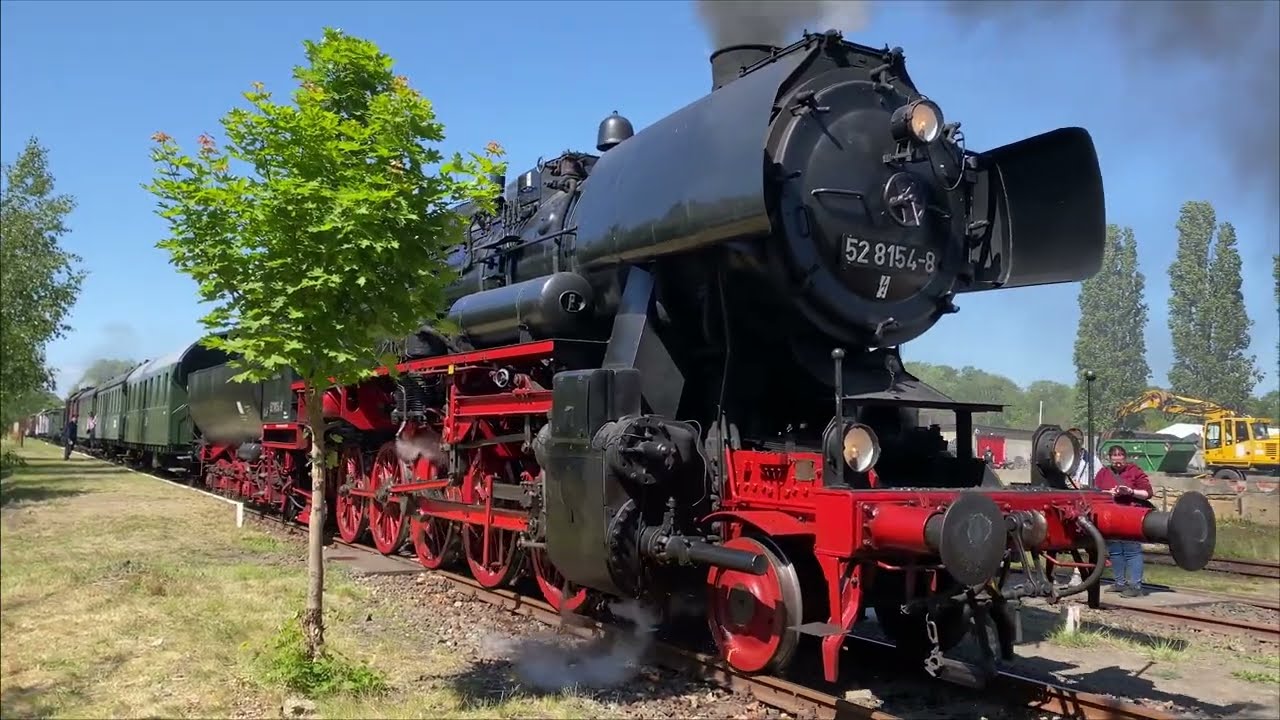 Bahnhofsfest Luckau: mit Dampflok Emma aus Wittenberge
