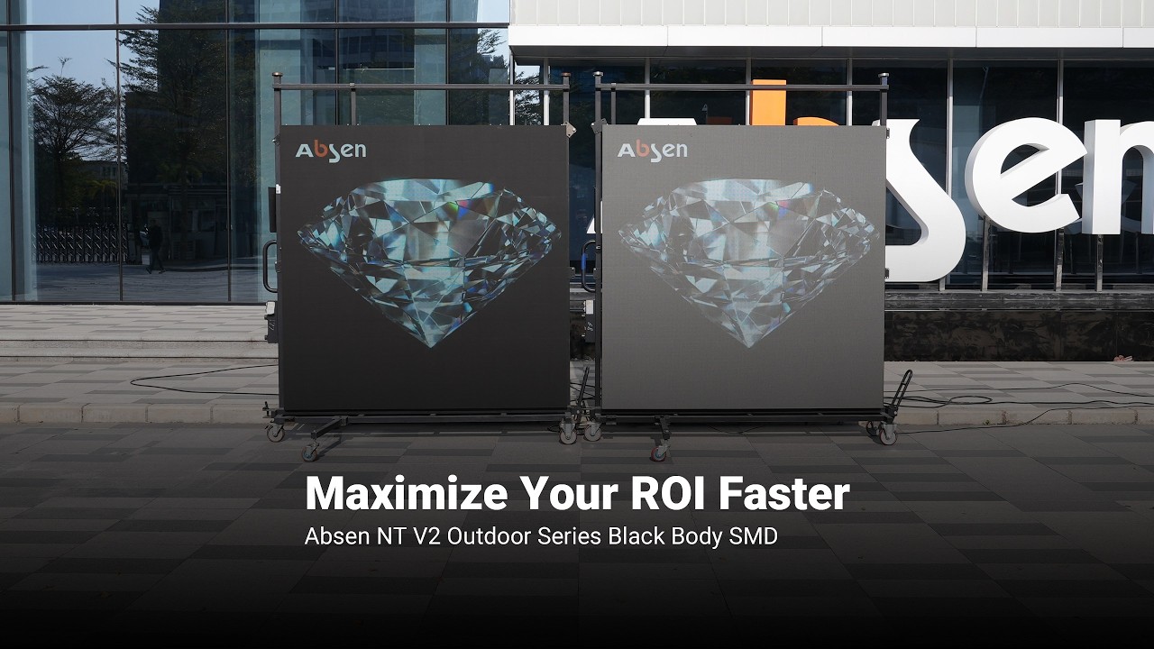 Discover the Absen NT V2 Outdoor Series with black body SMD