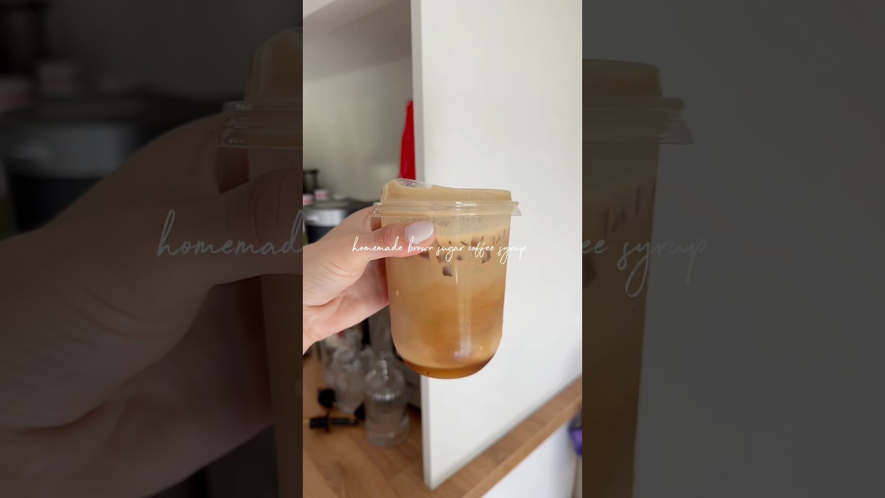 Brown sugar coffee syrup recipe 🤎 #coffee #coffeedrinks #recipe