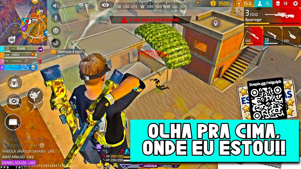 ELE FICOU TODO CONFUSO, TELEPORTEI e ELE NEM VIU!! KK