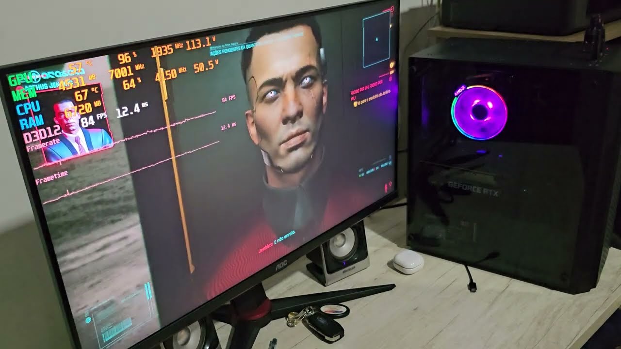 PC Gamer Ryzen 5 3600, 16Gb 2400Mhz, SSD 480, RTX 3050 8Gb (Teste)