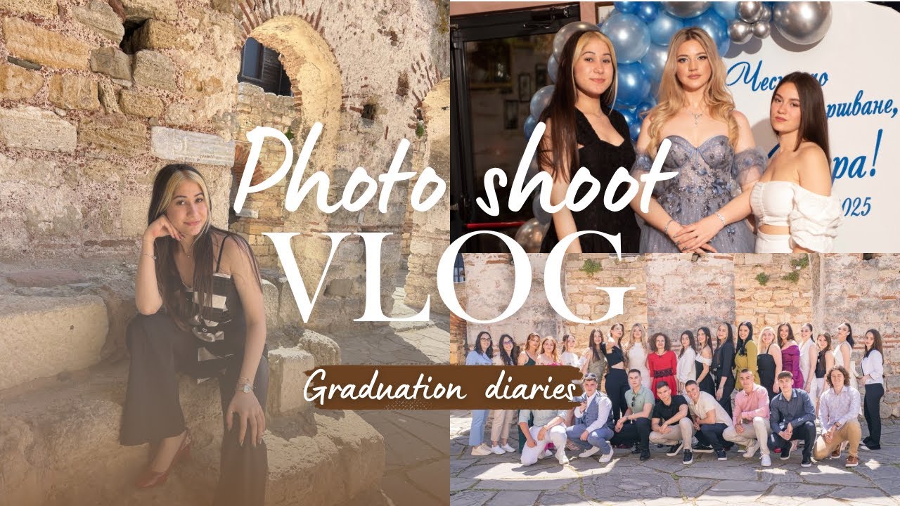 Come With Me to My Grad Photoshoot 🎓💄(Graduation diaries ep.1) [ENG]