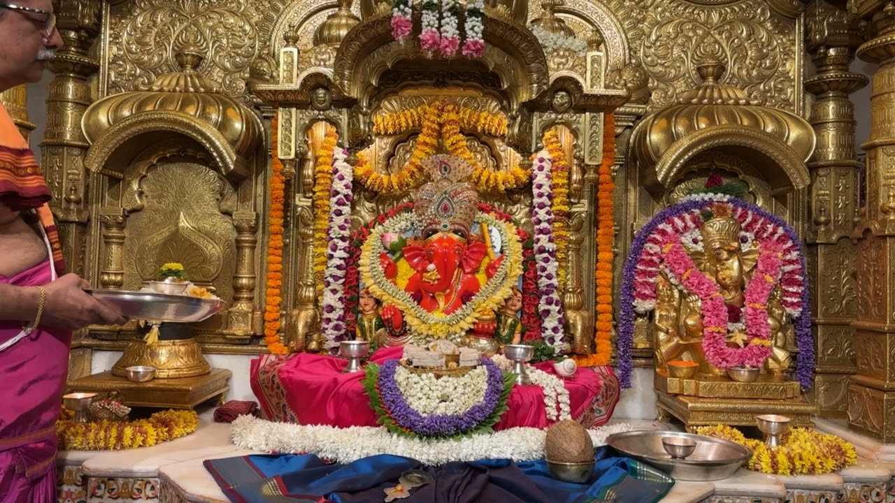 श्री सिद्धिविनायक LIVE आरती दर्शन | Siddhivinayak Ganpati Dadar Aarti🙏🏻 13/03/2026🛕