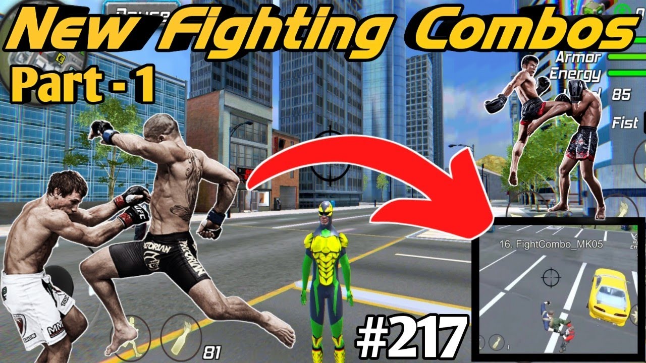 New Fighting Combo Moves Update || Part - 1 || Rope Frog Ninja Hero Gameplay #217
