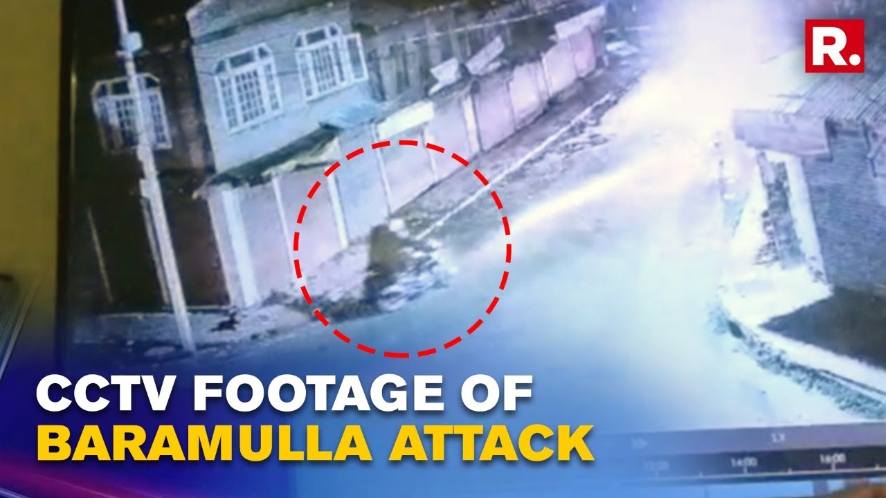 Republic Accesses CCTV Footage Of Baramulla Attack; Burqa-clad Terrorist Seen On Rear Seat Of Bike