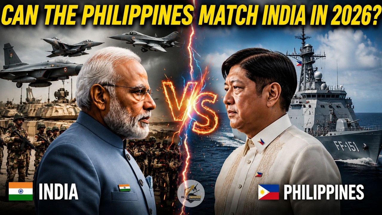 India vs Philippines Military Power Comparison 2026 | Army Strength, Navy & Defense Budget