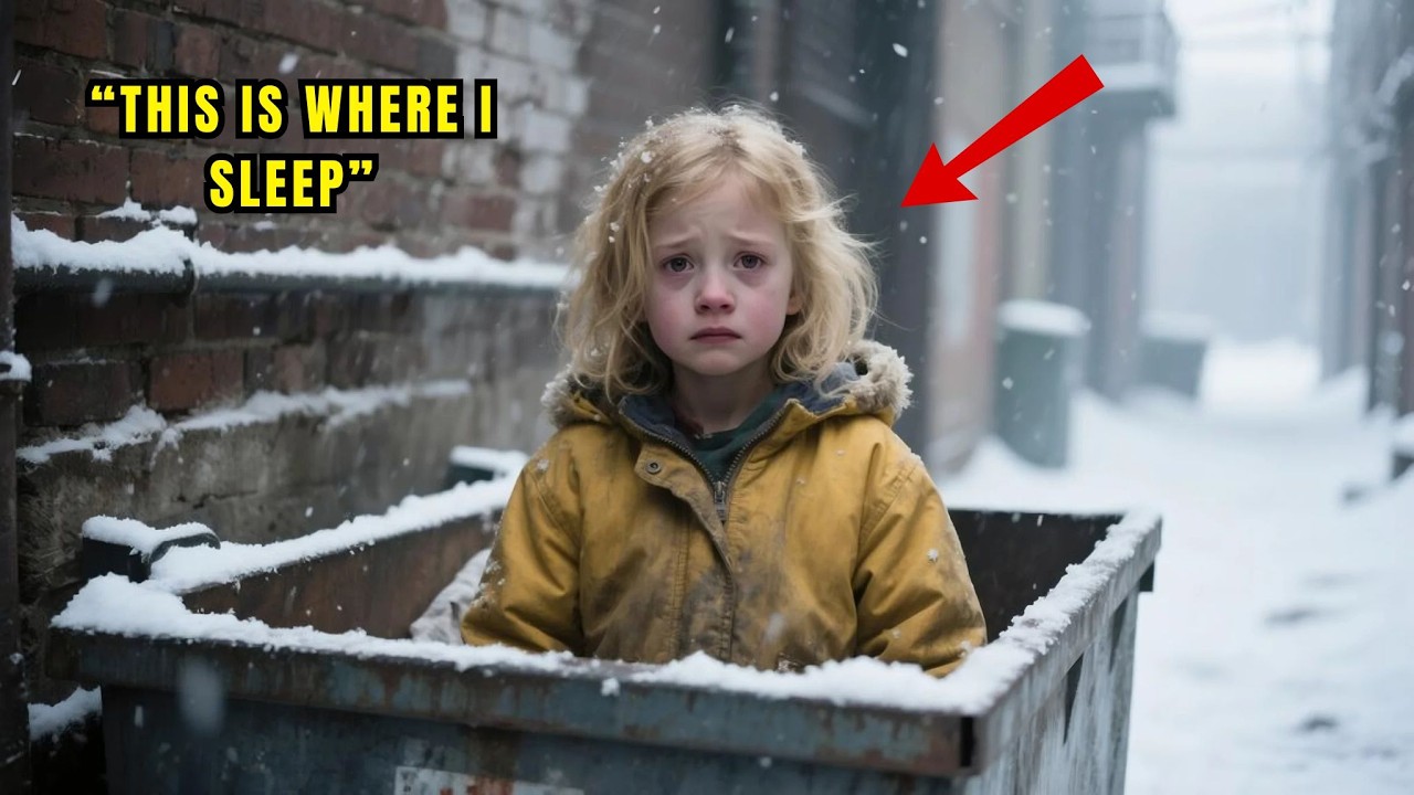 The billionaire discovered a poor little girl trembling inside a trash can – it brought him to te
