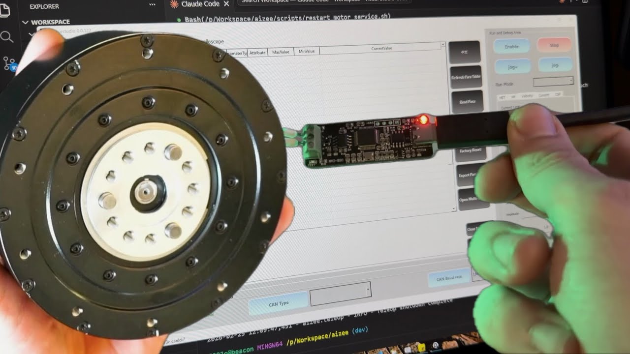 updating ROBSTRIDE actuator firmware / aizee dev log