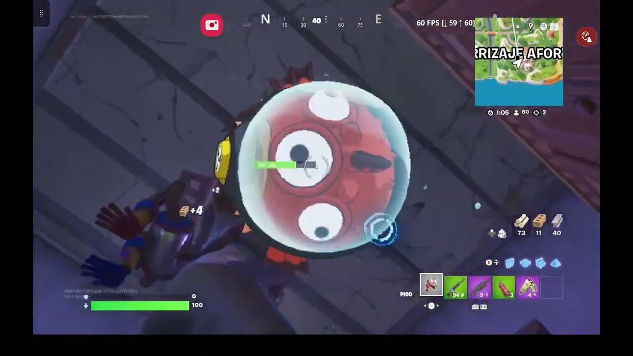 Jugando fortnite y perdi xd jajaja