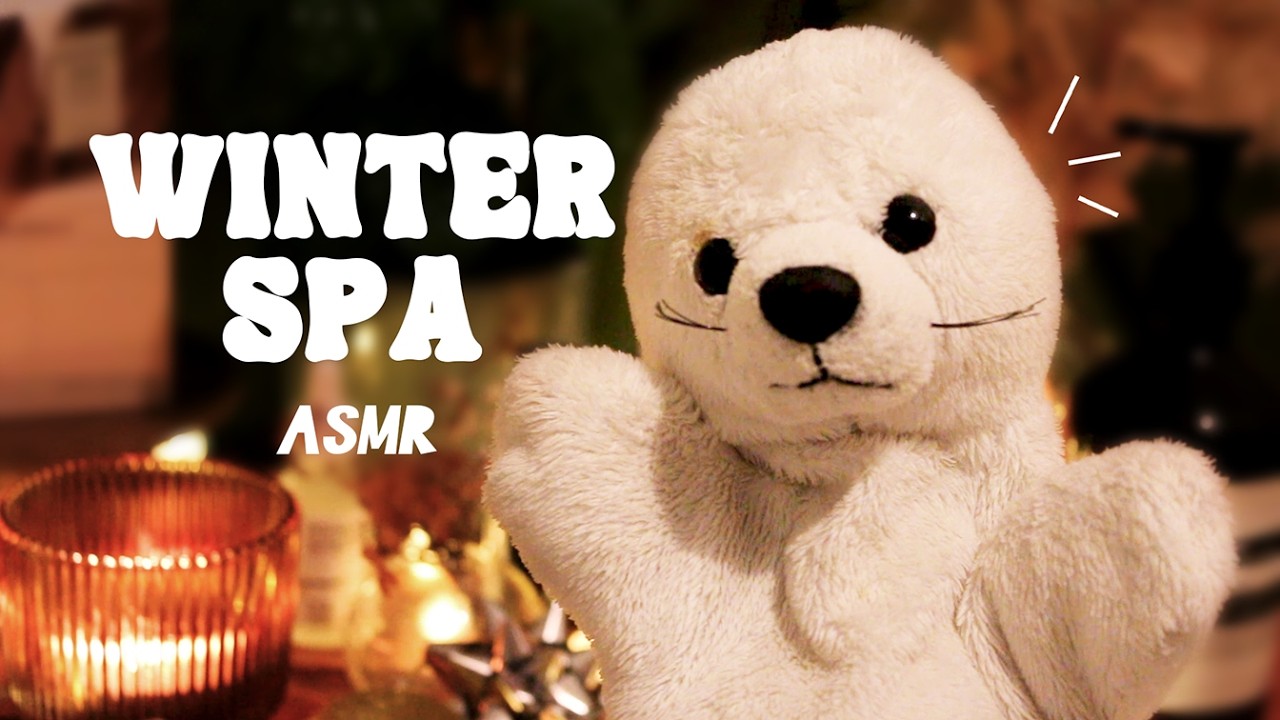 ASMR | Snowy Mountain Hotel Spa Massage ❄️ （water sound, layered sound, roleplay)