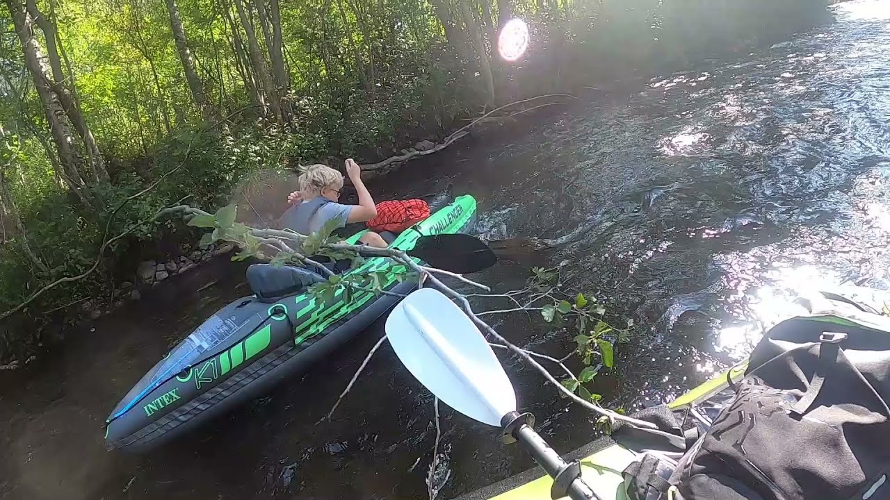 Packraft og oppblåsbar kajakk ned Sørkedalselva