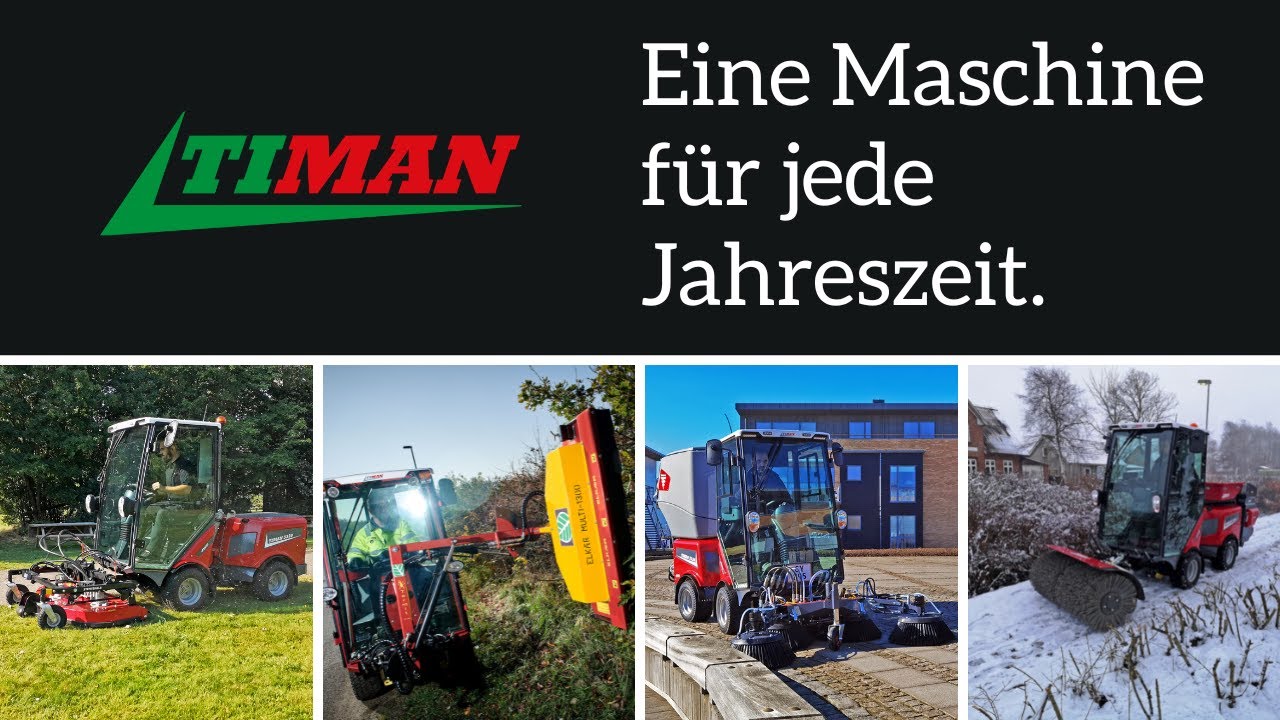 Multifunktionaler Geräteträger | Timan 3330 mit patentierte Technologie | Kommunalmaschine