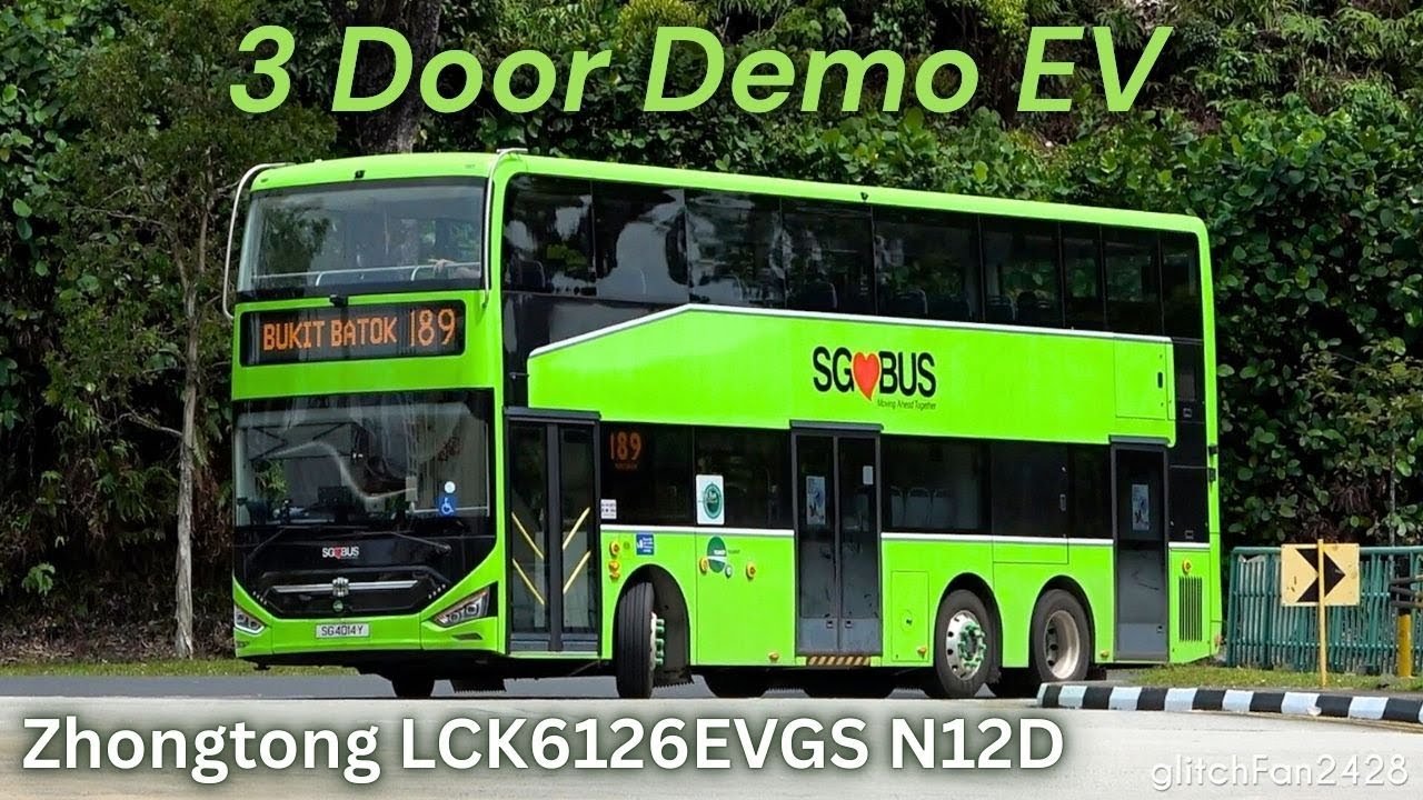 SG❤️BUS ⚡ Zhongtong LCK6126EVGS N12D Demonstrator SG4014Y on 189 [TTS]