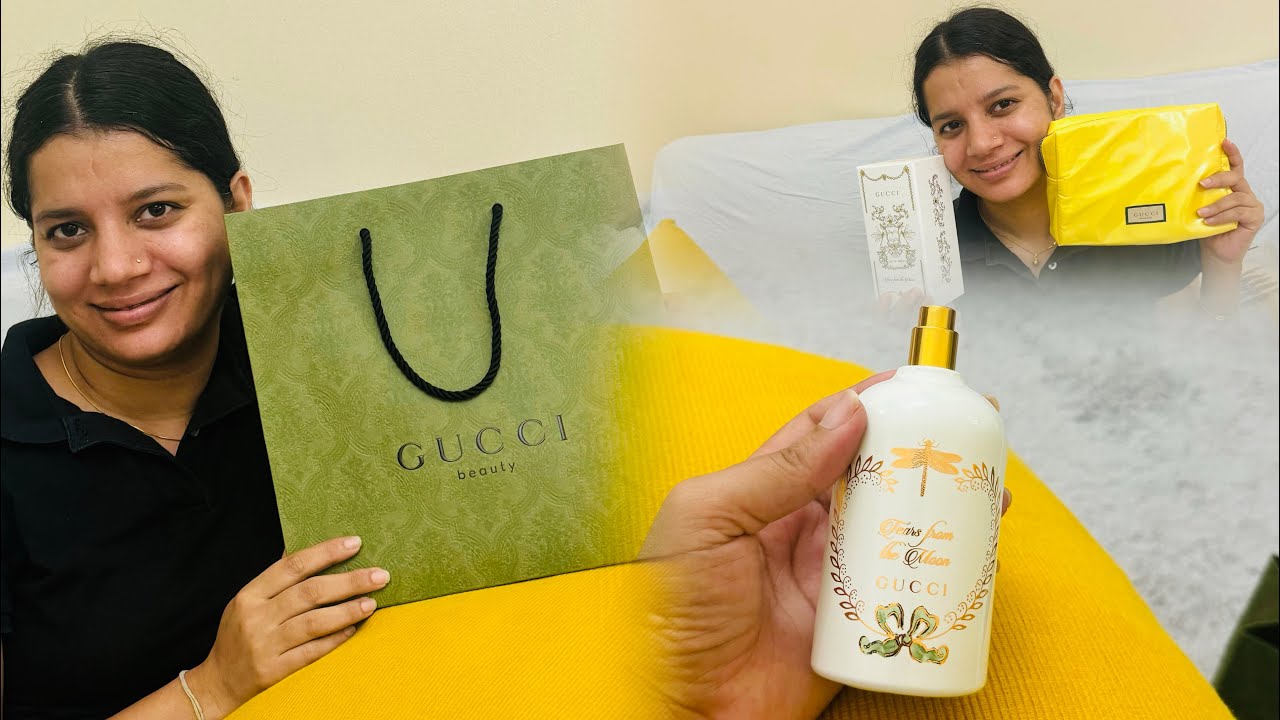 Gucci Perfume Unboxing 💧&rdquo;Tears From the Moon 🌕 &ldquo; &Review 🌙 Eau de perfum 🥰🇦🇪