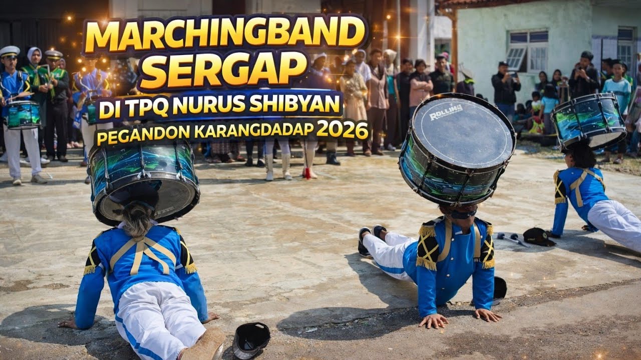 Aksi Keren || Marchingband Sergap Di TPQ Nurus Syibyan Pegandon Karangdadap Pekalongan 2026