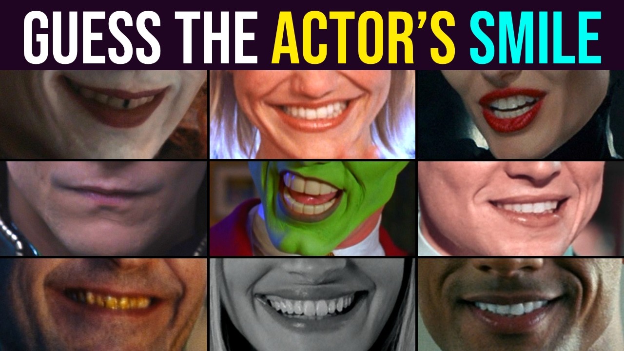 Guess the Actors by the Smile 😁 | Movie Stars Quiz