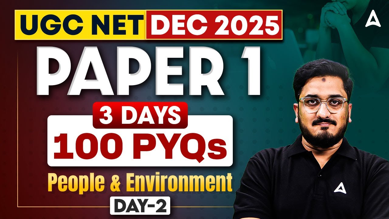 UGC NET Paper 1 | People Development & Environment UGC NET 100 PYQ's By Masroor Sir