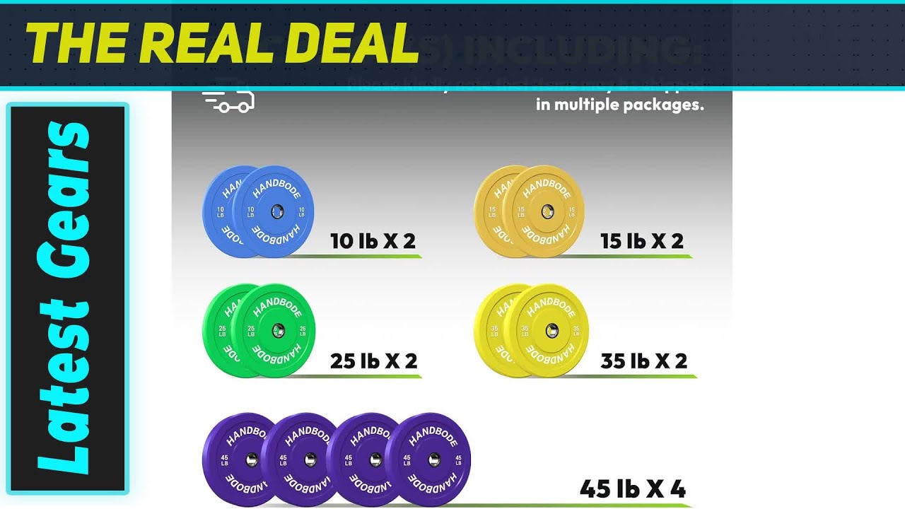 HANDBODE Colored Bumper Weight Plates: The Ultimate Home Gym Upgrade!