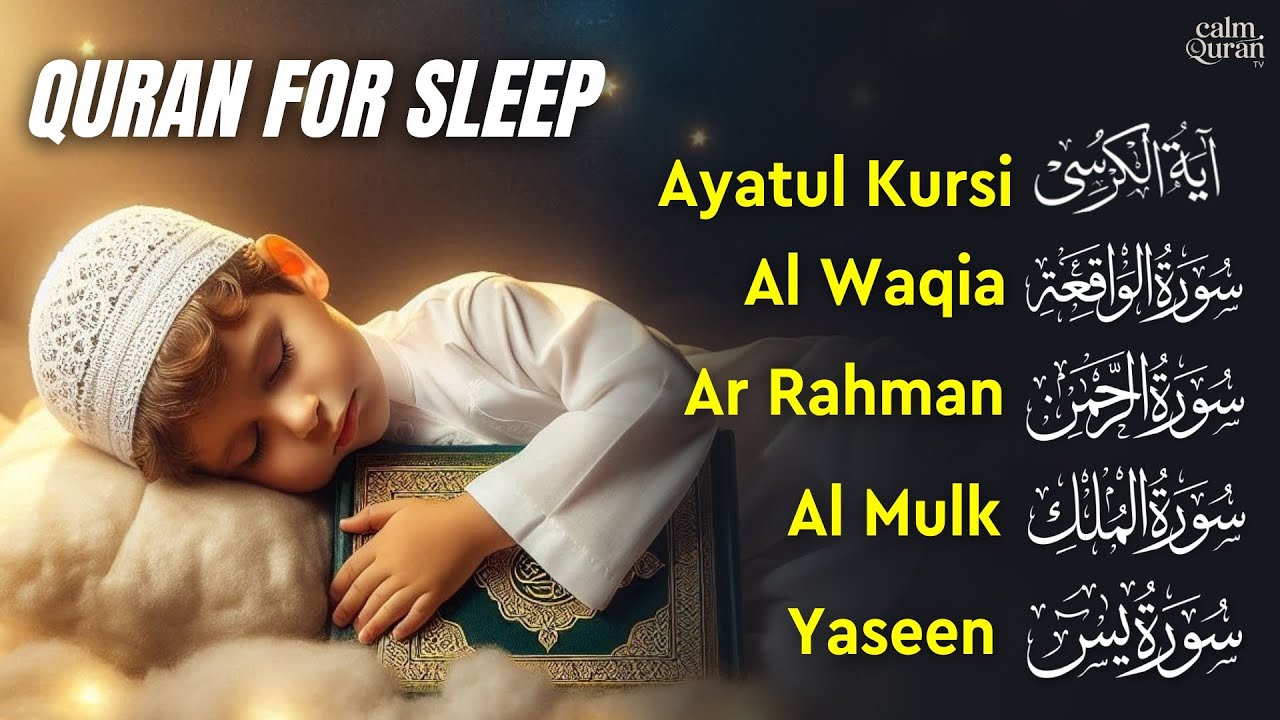 Peaceful Emotional Quran Recitation | Fatiha, Ayatul Kursi, Yasin, Mulk, Waqiah, Rahman | CalmQuran