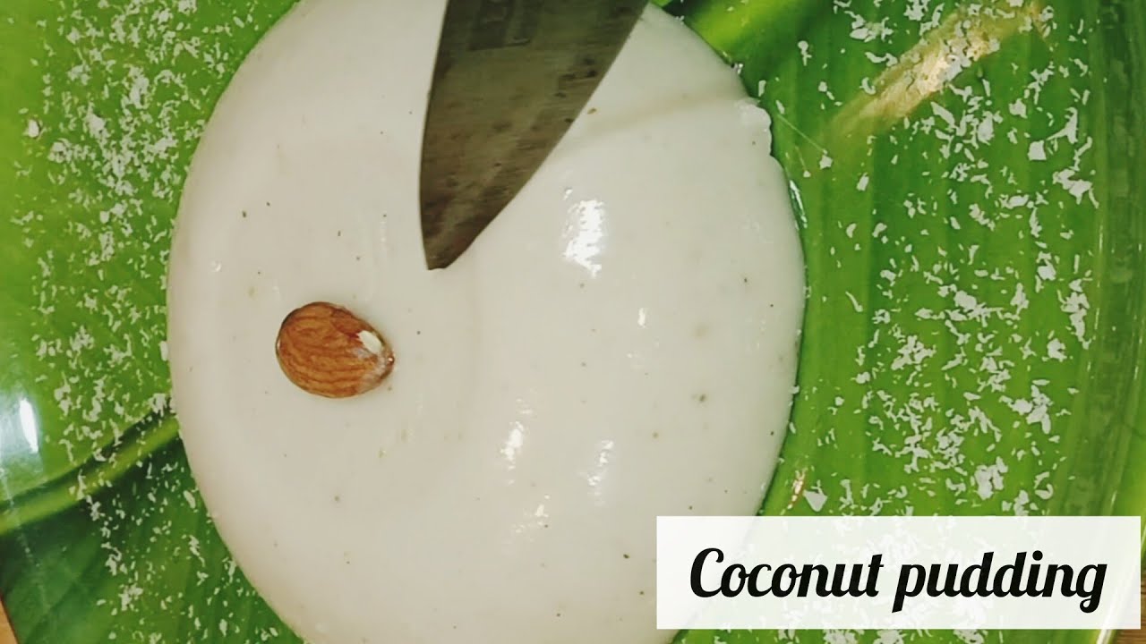 कच्चे नारियल का केक ||coconut pudding 🍮