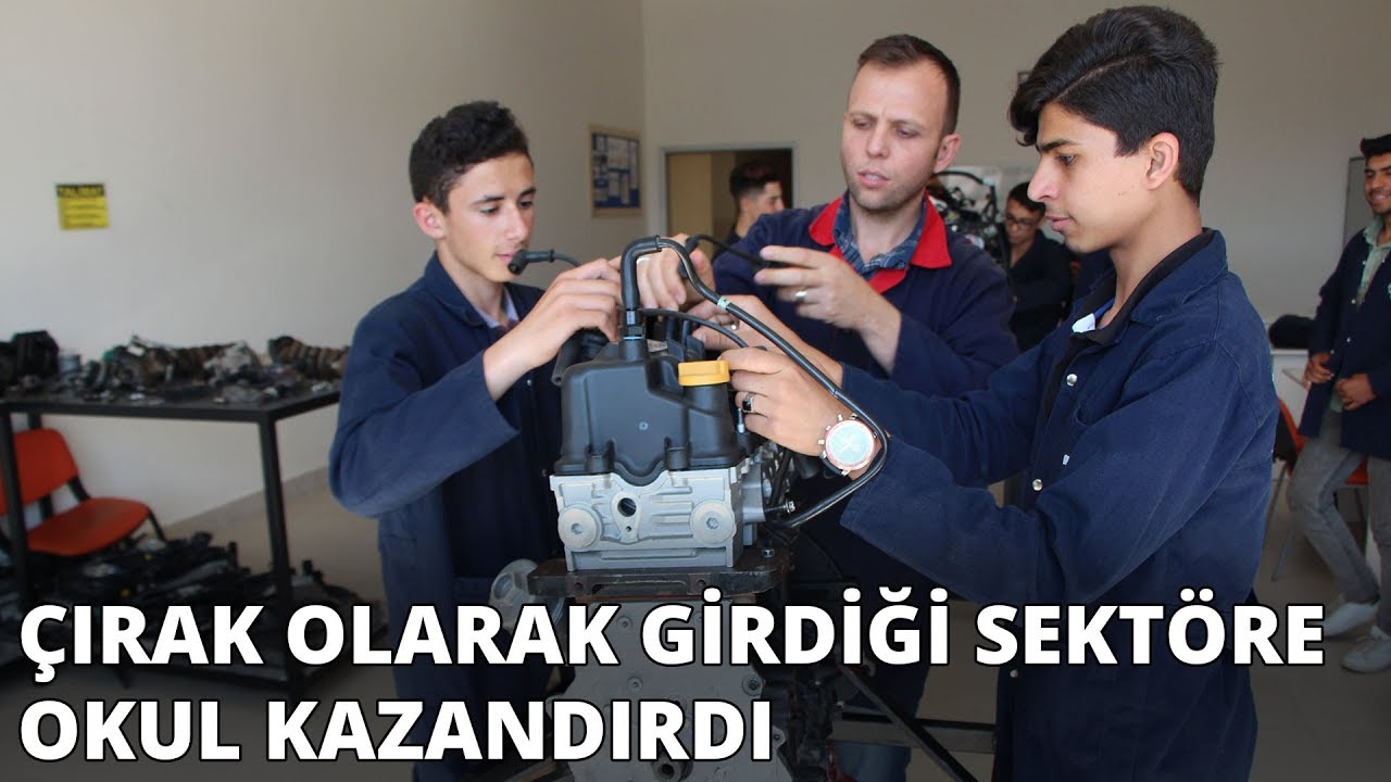 Tamirciliğini okulda öğreniyorlar
