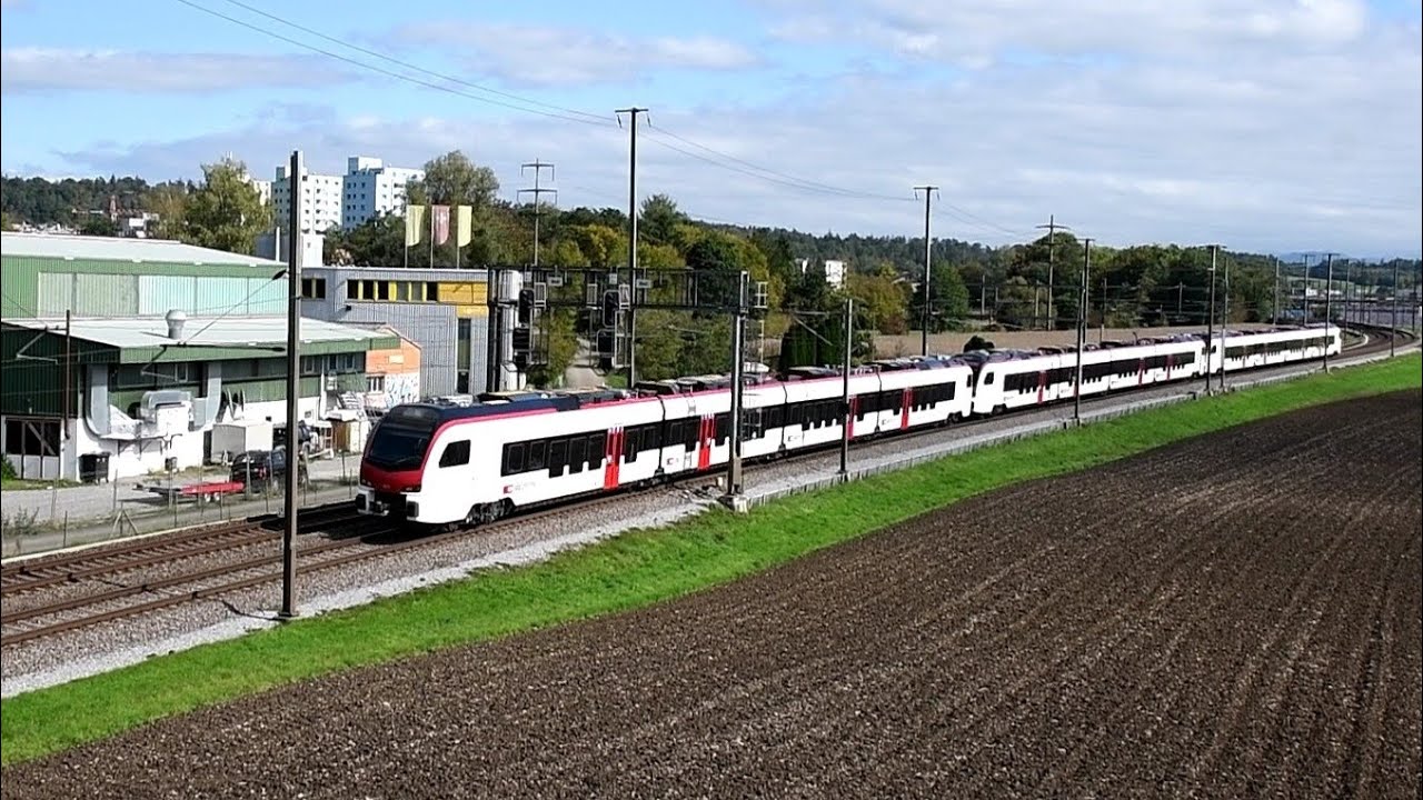 SBB RABe 523 Flirt Mouette in Bassersdorf | Erster Einsatz mit Fahrgästen | Stadlerflirt |