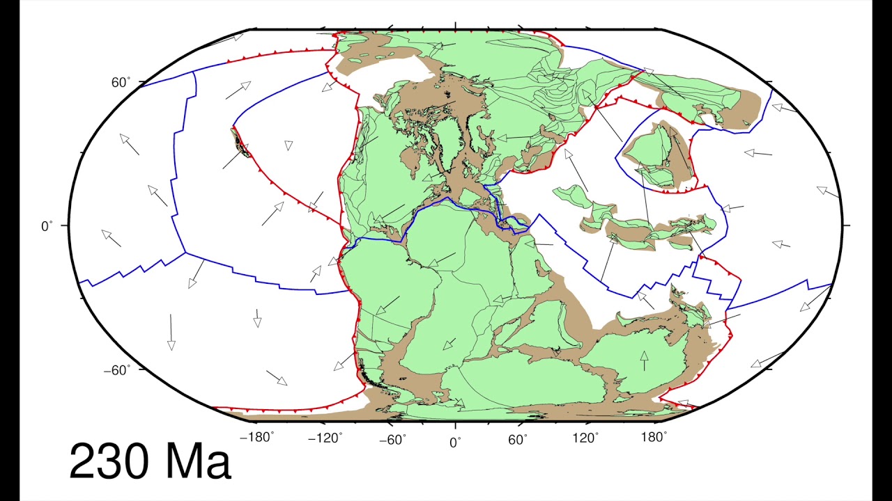 Global kinematics of tectonic plates and subduction zones since the late Paleozoic Period