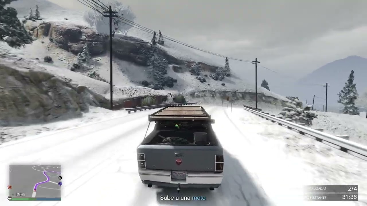 Navegando en nieve 