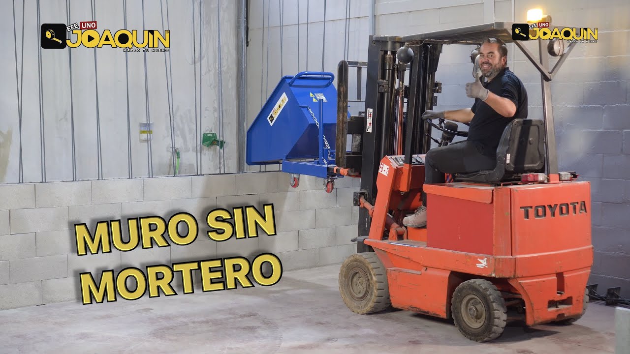 COMO HACER UN MURO DE BLOQUES EN SECO, SIN MORTERO.