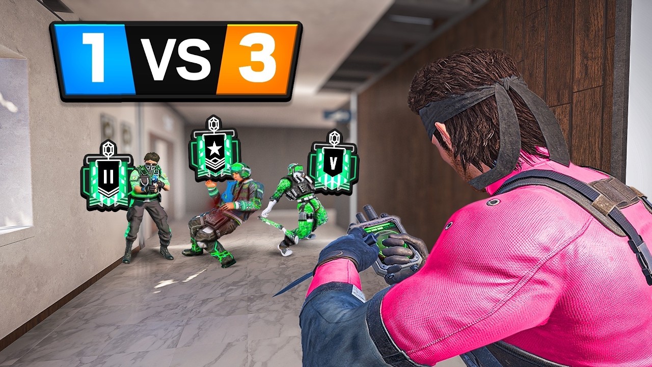 1 BUFFED Solid Snake vs 3 Emeralds (Rainbow Six Siege)
