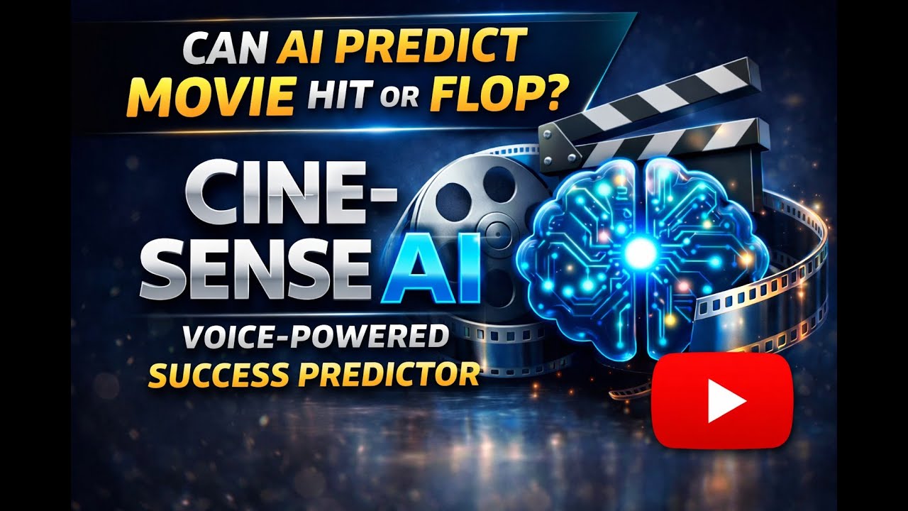 CINE-SENSE AI  | Voice-Powered Movie Success Prediction System | AI Film Analytics