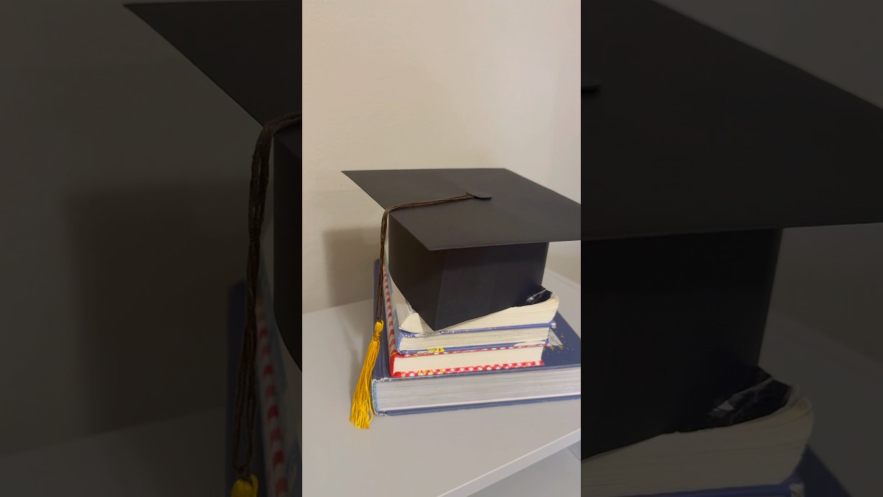 DIY Graduation paper cap | How to make a graduation paper hat