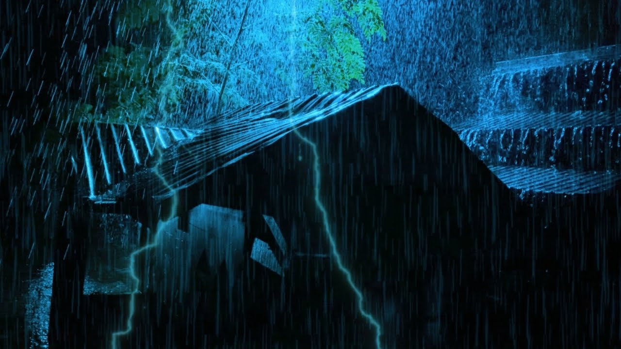 within 3 minutes you will be in a deep sleep with heavy rainstorm and thunder sounds