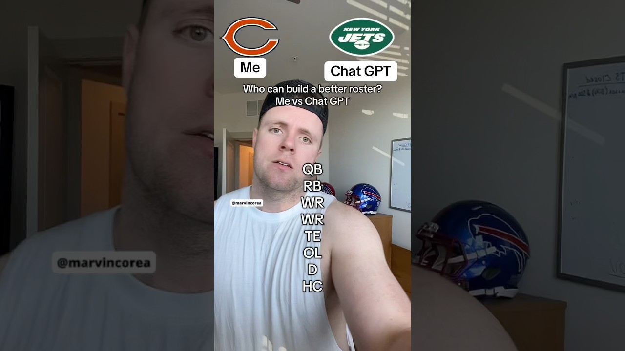 Who can build a better NFL Roster? Me vs Chat GPT? #nfl #nflnews #nflmemes