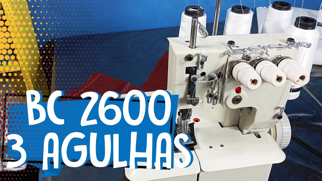 COMO PASSAR A LINHA NA GALONEIRA BRACOB BC 2600 D 3 AGULHAS | Ateli&ecirc; do Th&eacute;o
